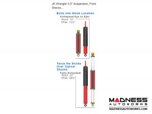 Jeep Wrangler JK Suspension Lift Kit - Game Changer - 5.5in - Bolt-on